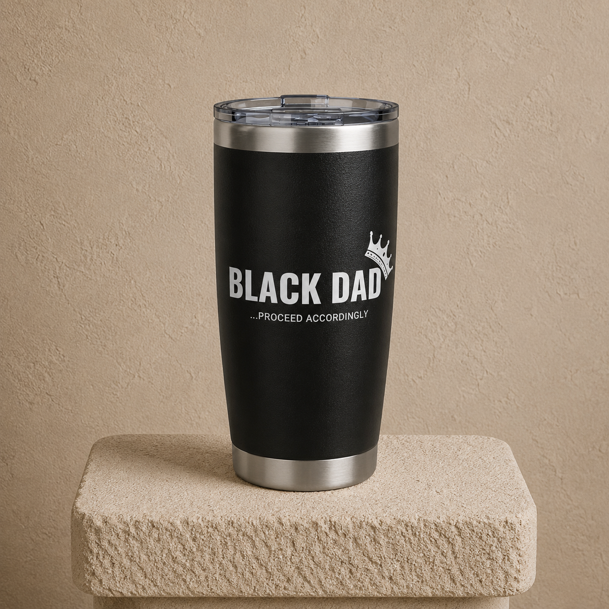 Black Dad, Proceed Accordingly - 20 oz Tumbler