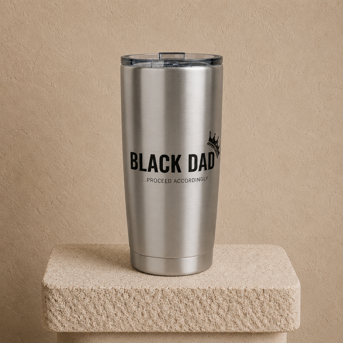 Black Dad, Proceed Accordingly - 20 oz Tumbler