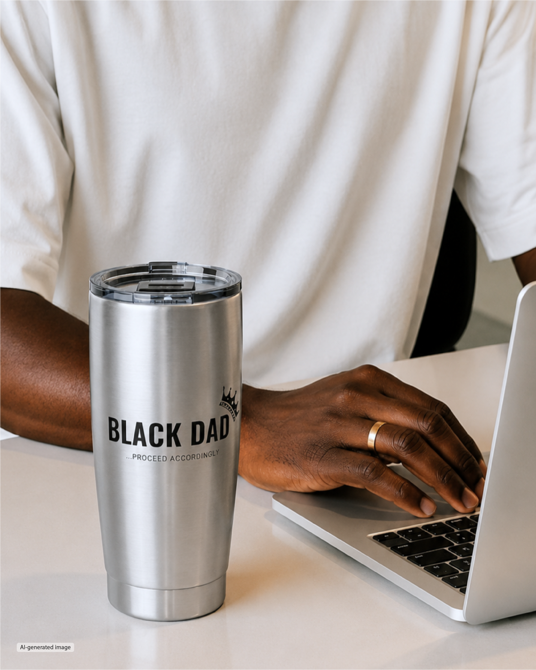 Black Dad, Proceed Accordingly - 20 oz Tumbler