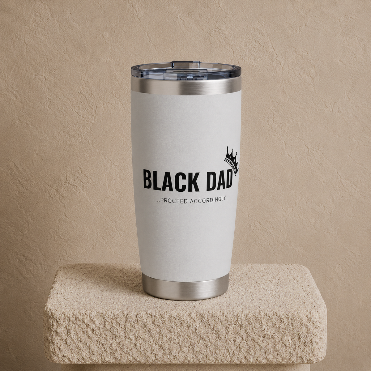 Black Dad, Proceed Accordingly - 20 oz Tumbler