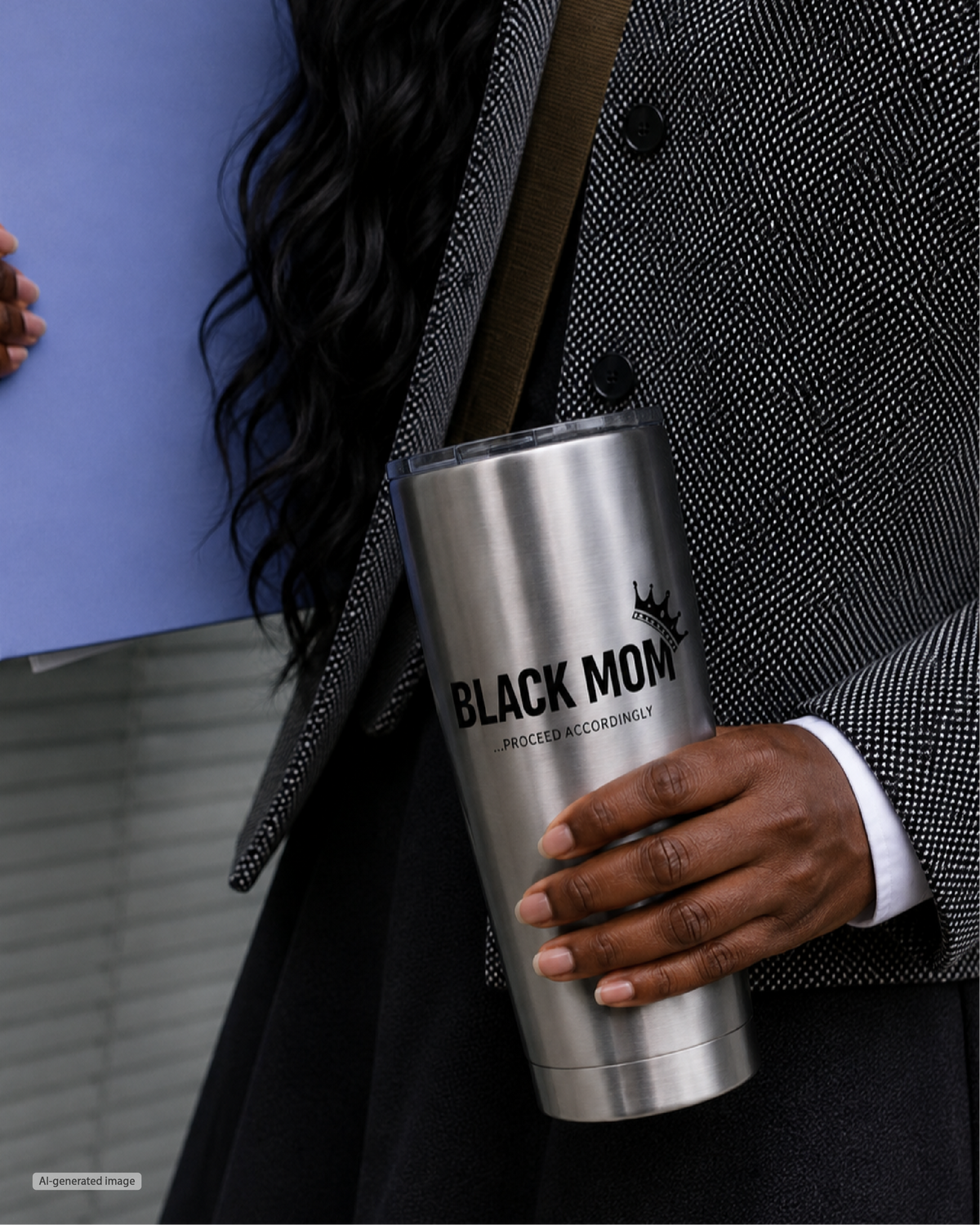 Black Mom, Proceed Accordingly - 20 oz Tumbler
