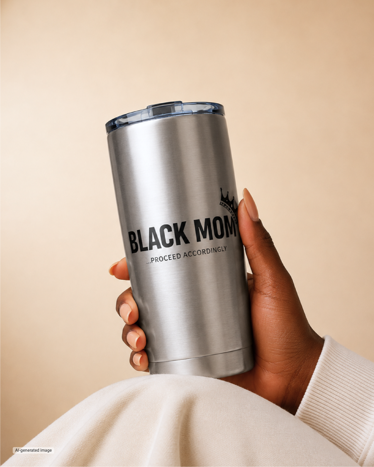 Black Mom, Proceed Accordingly - 20 oz Tumbler