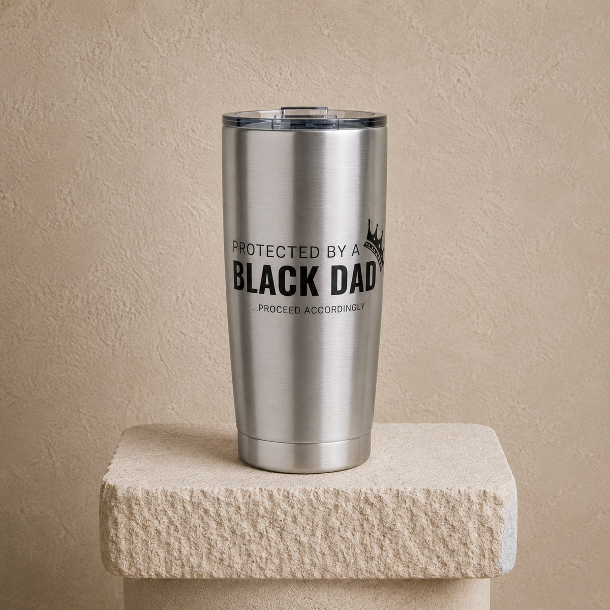 Protected by a Black Dad - 20 oz Tumbler