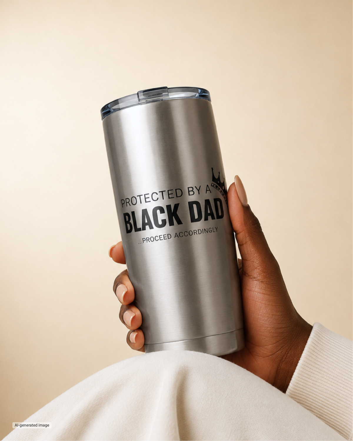 Protected by a Black Dad - 20 oz Tumbler