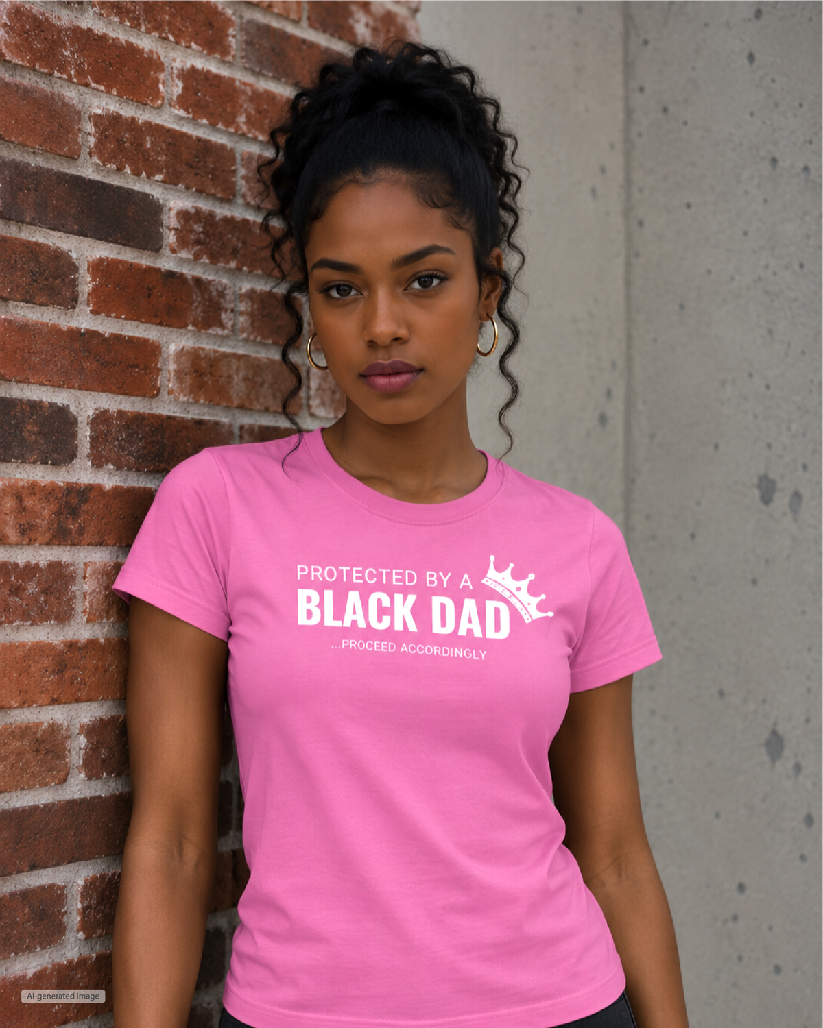 Protected by a Black Dad Women's T Shirt