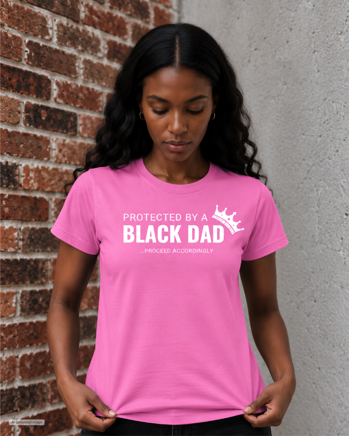 Protected by a Black Dad Women's T Shirt