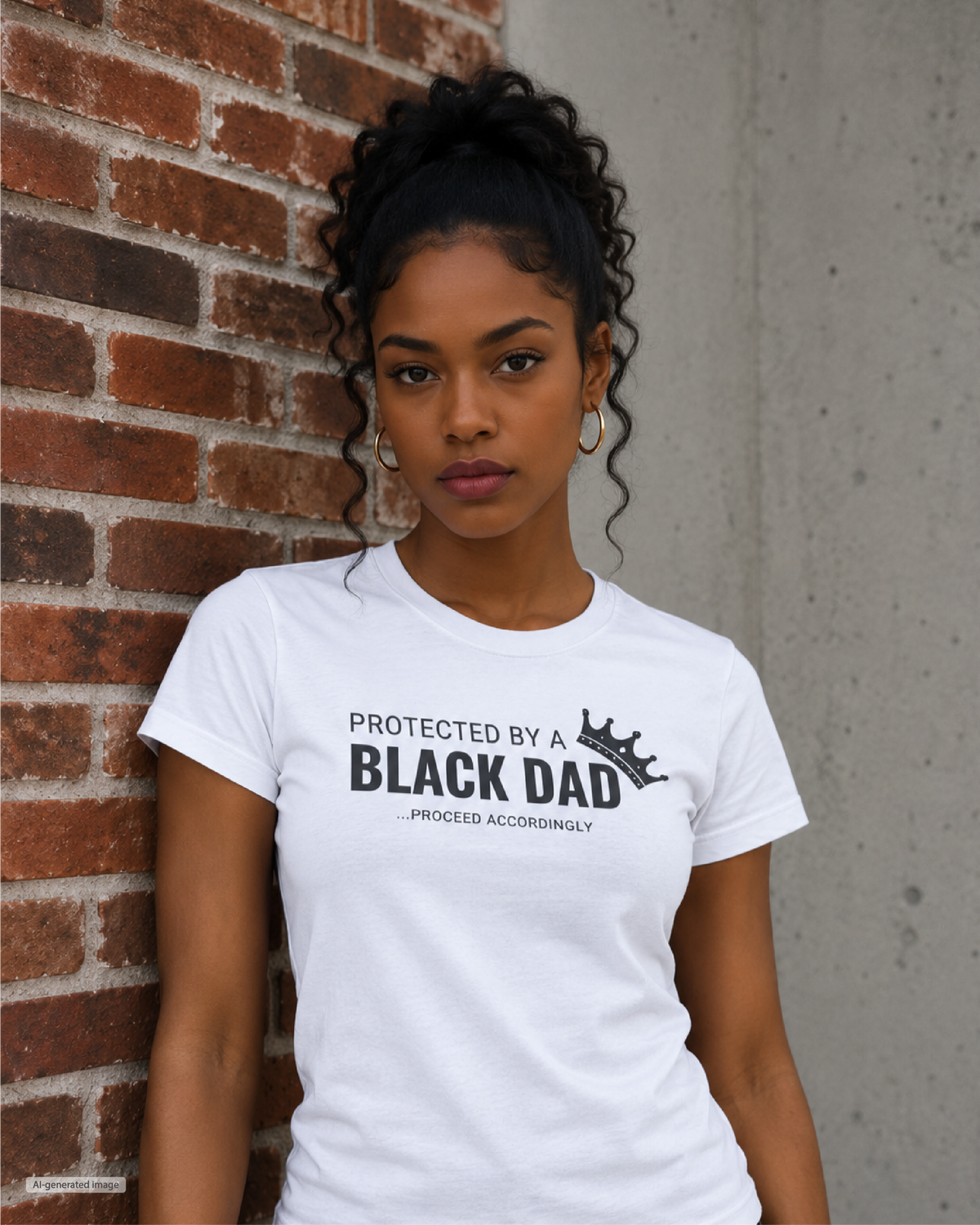 Protected by a Black Dad Women's T Shirt